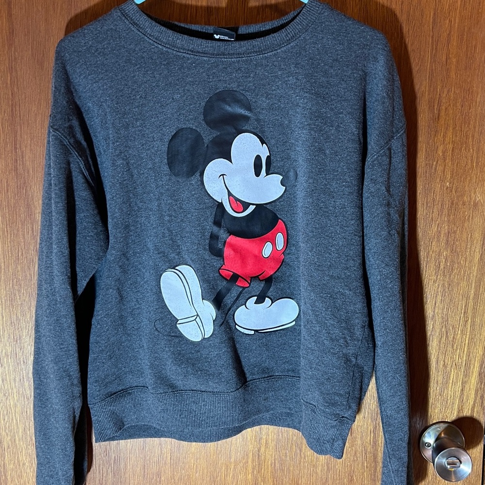 Disney Mickey Mouse Charcoal Pullover